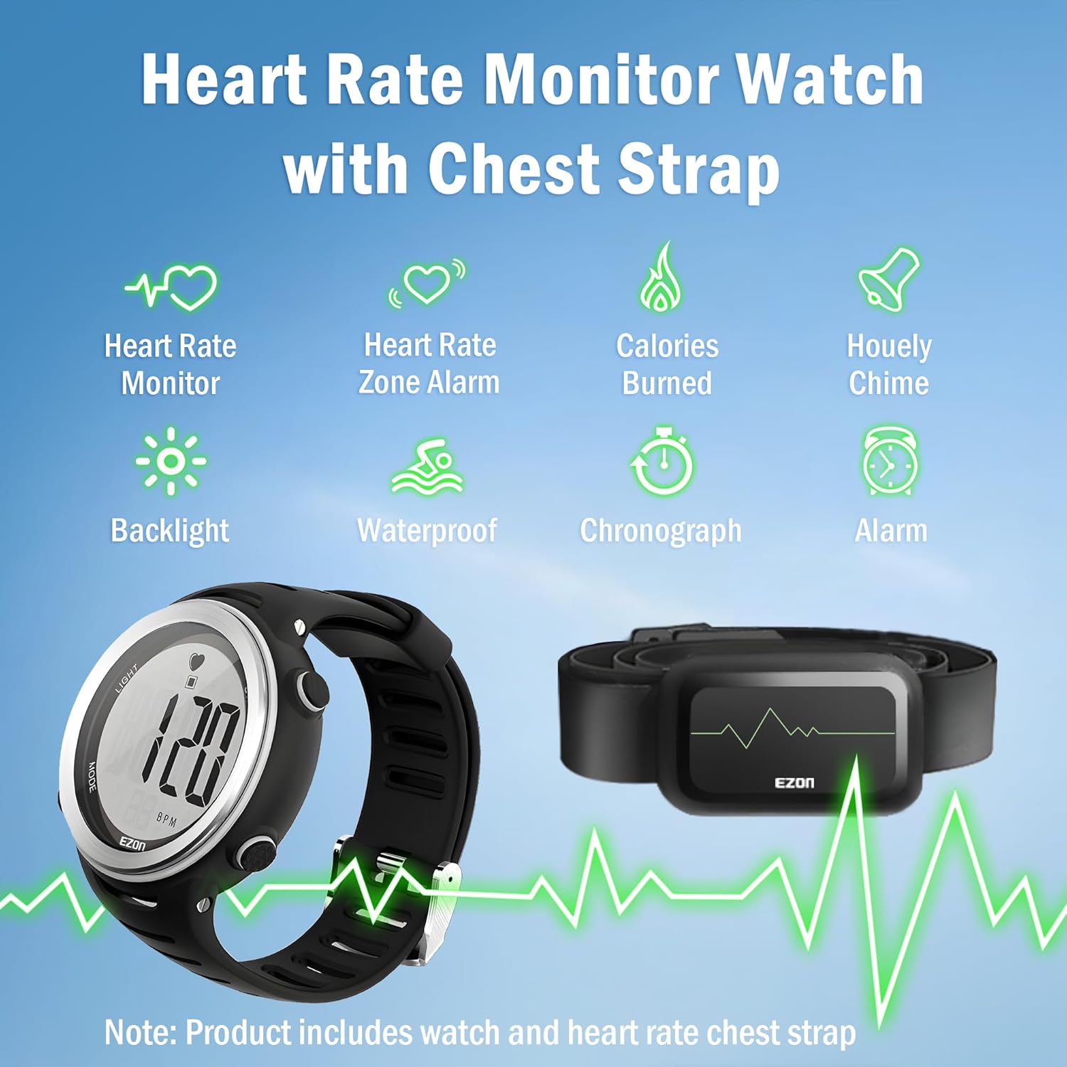 50M Waterproof Heart Rate Moni - Breath Rate Monitor recension och pris